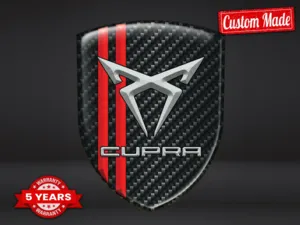 Seat Cupra Emblème Bombé Qualité Pro Personnalisable